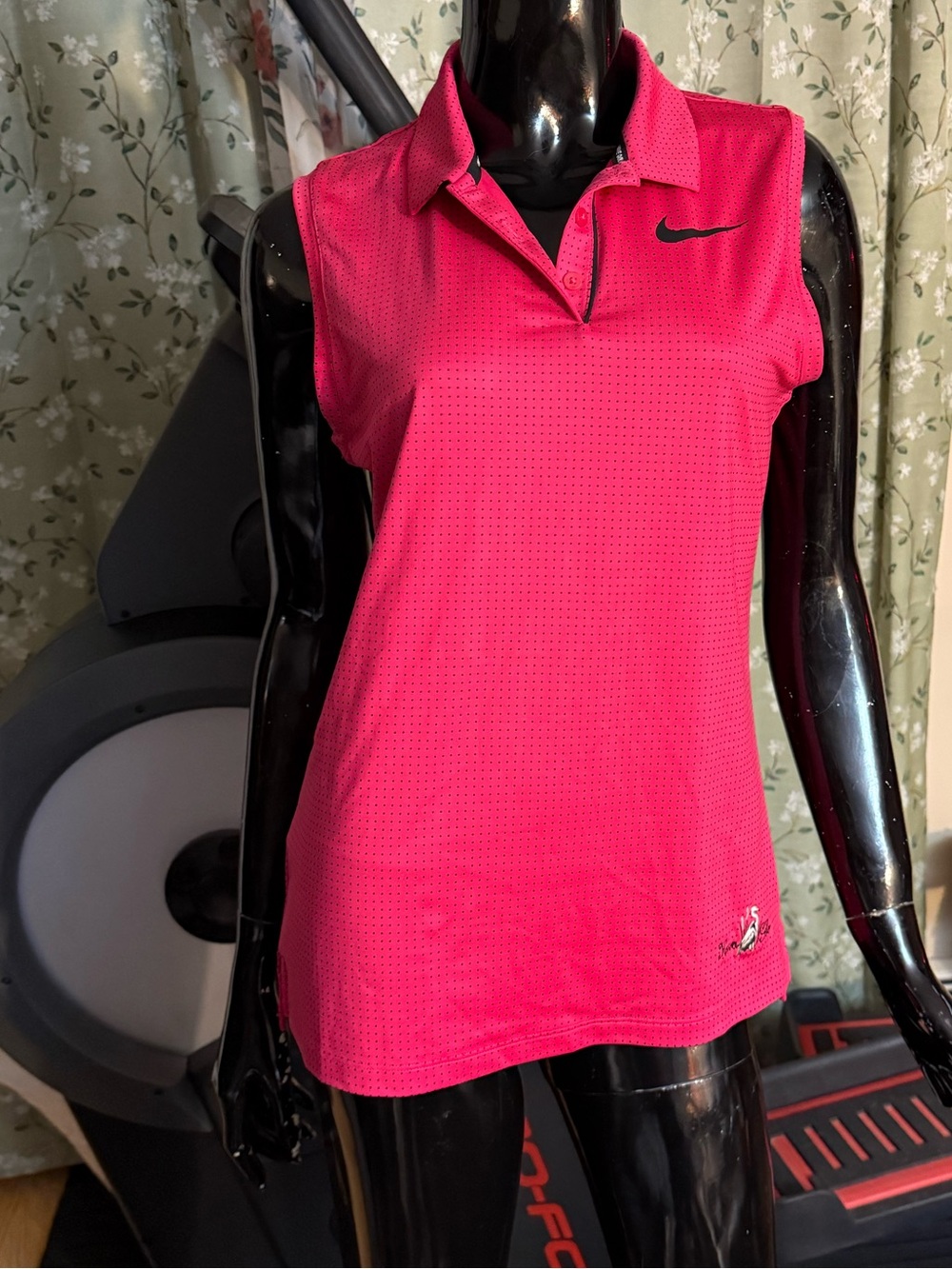 Nike Pink Sleeveless Polo Performance Tank